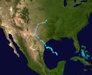 Tropical Storm Erin Track