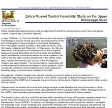 COE zebra mussel study