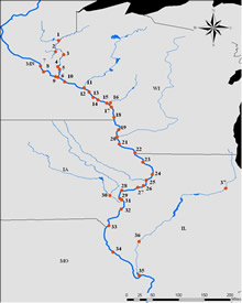 Zebra Mussel Veligers at Sites in the Upper 