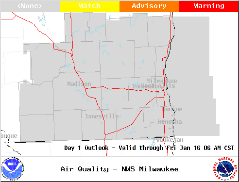 local air quality outlook graphic