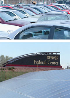 Fleet vehicles; solar panels in Denver