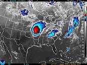 Latest Infrared Image from GOES12 - Click to enlarge