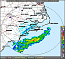 Current NWS Newport, NC Radar Imagery - click to enlarge