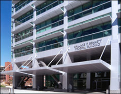 Exterior photo of the Wallace F. Bennett Federal Building