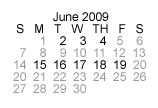 June 2009 calendar