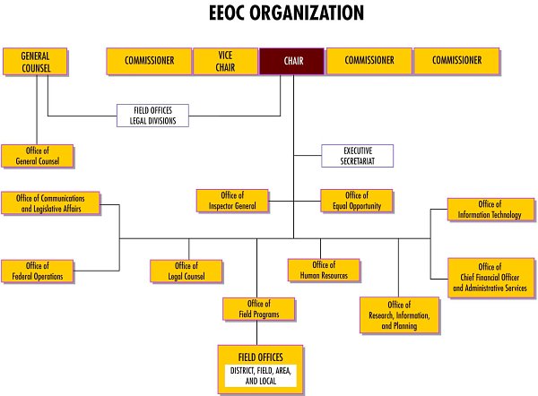 EEOC Organization Chart (illustrates preceding description)