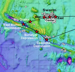 oregon offshore earthquake map