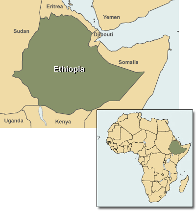 Map of Ethiopia