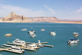 Houseboats at Wahweap Marina