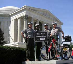 NPS Bike Tour Rangers