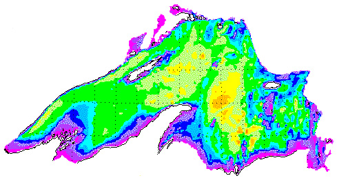 Satellite image of Lake Superior