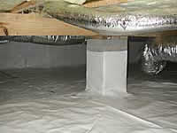 Photo of clean crawlspace