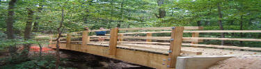 a picture of the new bridge on the Perimeter Trail