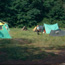 Poplar Grove Youth Group Tent Campground with several tents set up.