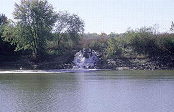 Photograph of 
point-source pollution