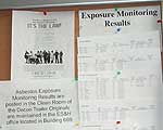 Worker exposure monitoring results posted