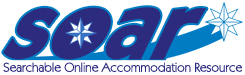 SOAR Logo: Searchable Online Accommodation Resource