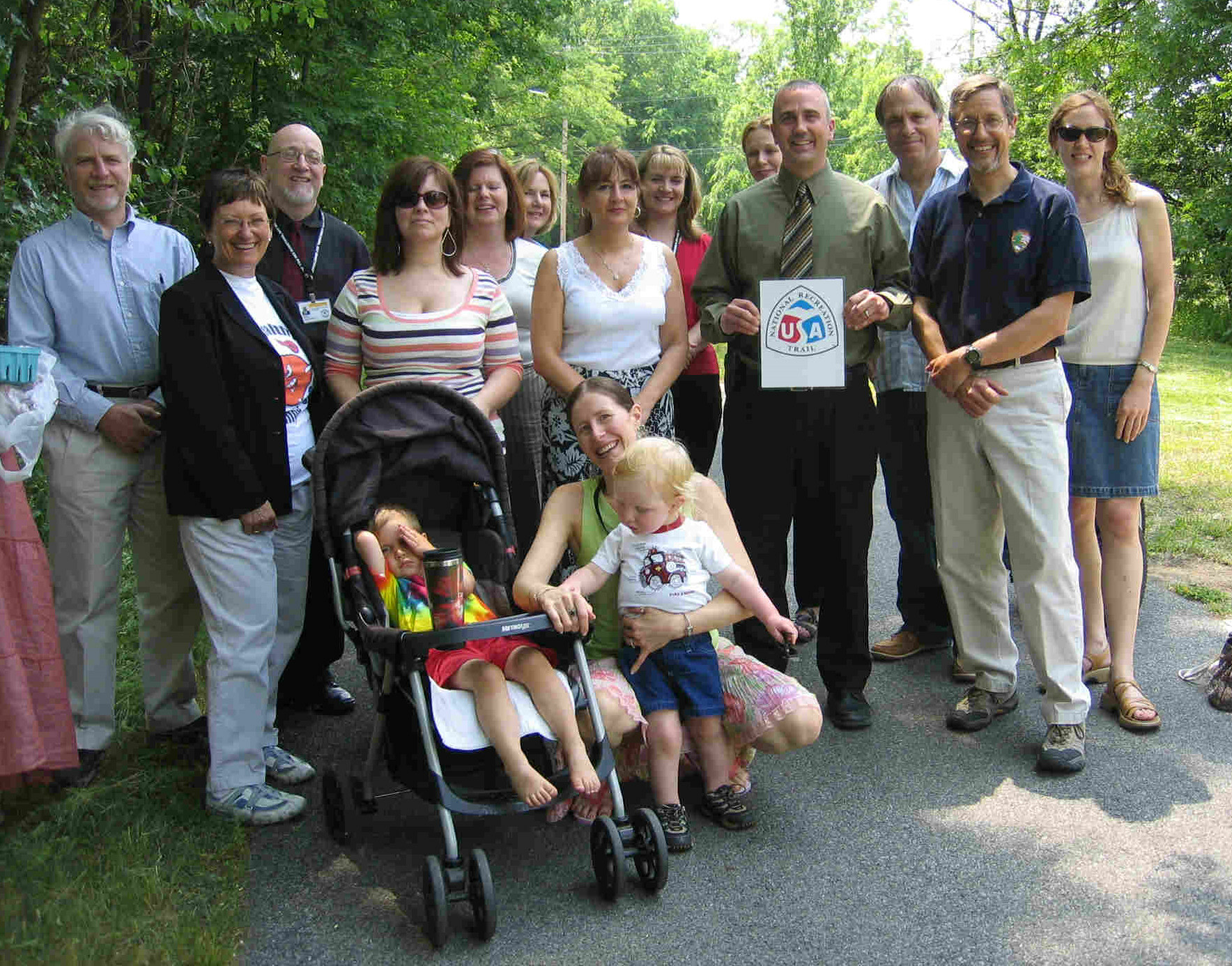 Celebrating the dedication of the Orange Heritage National Recreation Trail. Courtesy Karl Beard