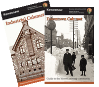 Thumbnails of the self-guided booklets for Calumet.