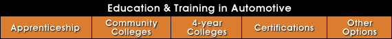 Education and Training in Automotive