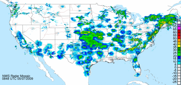 Doppler Radar Map of the United States