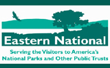 This green on white logo identifies Eastern National, the cooperating association of the National Park Service. 