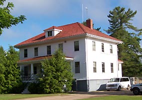 The former Munising U.S. Coast Guard Station now serves as Park Headquarters for Pictured Rocks National Lakeshore.