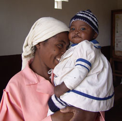 Malagasy mother with baby