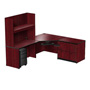 Harmony Left Return Corner Workstation with Open Shelf