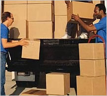 GSA Move Services: photo of two men moving boxes