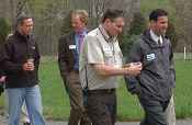 Congressman Sarbanes, President of Chesapeake Bay Foundation Will Baker and Maryland Governor Martin O'Malley tours Patuxent Research Refuge with Refuge Manager Brad Knudsen. 
Photo courtsey of Steve Noyes/USFWS Volunteer 