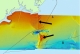 Shaded relief map of Stratford Shoal region