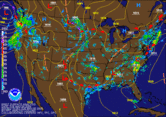 Current Weather Map With Radar Mosaic (from HPC experimental)