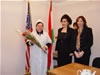 In Tajikistan, the U.S. Ambassador (on the right) joined the Minister of Health (in the center) to recognize women-health professionals