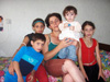 Mother and four children of Kandavadze family