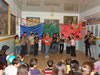 At-risk youth perform at a school in Lagich through a program developed by Elnur Kalantarov, Chief of Press Relations with Azerbaijan's Ministry of Labor and Social Protection and USAID Community Connections alumnus.