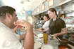 A waitresses at a local diner in El Paso