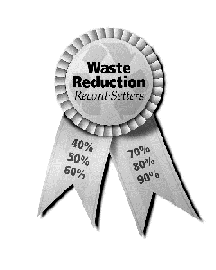 waste reduction record setters ribbon