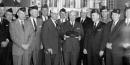 Truman with American Legion Members. Credit: Truman Library
