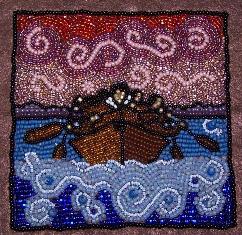 Beaded Cancer Quilt