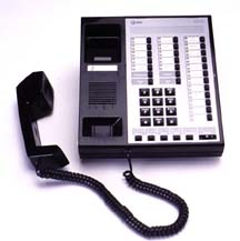 Photo of deskset telephone.