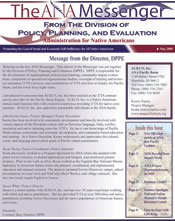 Small Image of the Division of Policy, Planning, and Evaluation Edition of the Messenger.