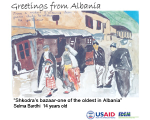 Shkodra’s bazaar-one of the oldest in Albania, Selma Bardhi 14 years old