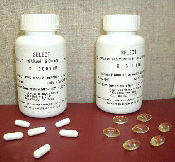 Vitamin E capsules