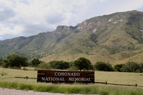 Entrance sign to Coronado National Memorial