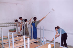 Youth Volunteers at work 