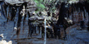 View of Hemmed-In-Hollow Falls; mist falling 204 feet.