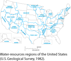 Water resources regions of the United States