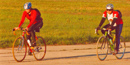 Cyclists on Floyd Bennett Field.