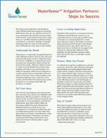 Thumbnail of WaterSense Irrigation Partners: Steps to Success